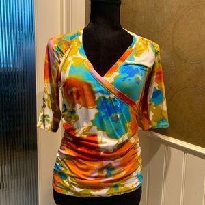 CAbi Ruched Pullover Top